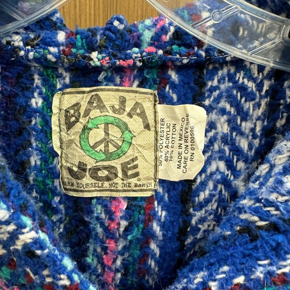 Colorful Striped Baja Joe Hoodie - Picture 3 of 7